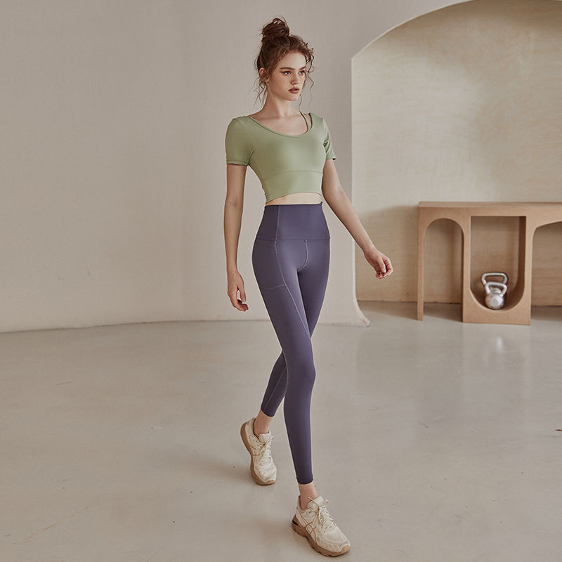 Ladies Active Wear Short Sleeve Summer Top