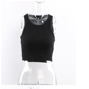 Ladies Summer Belly Peek Tank Top