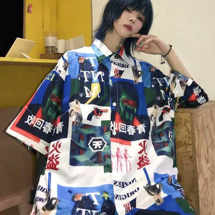 Ladies Retro Hip-Hop Shirt
