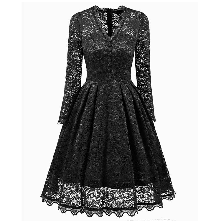 Ladies Retro Lace Dress