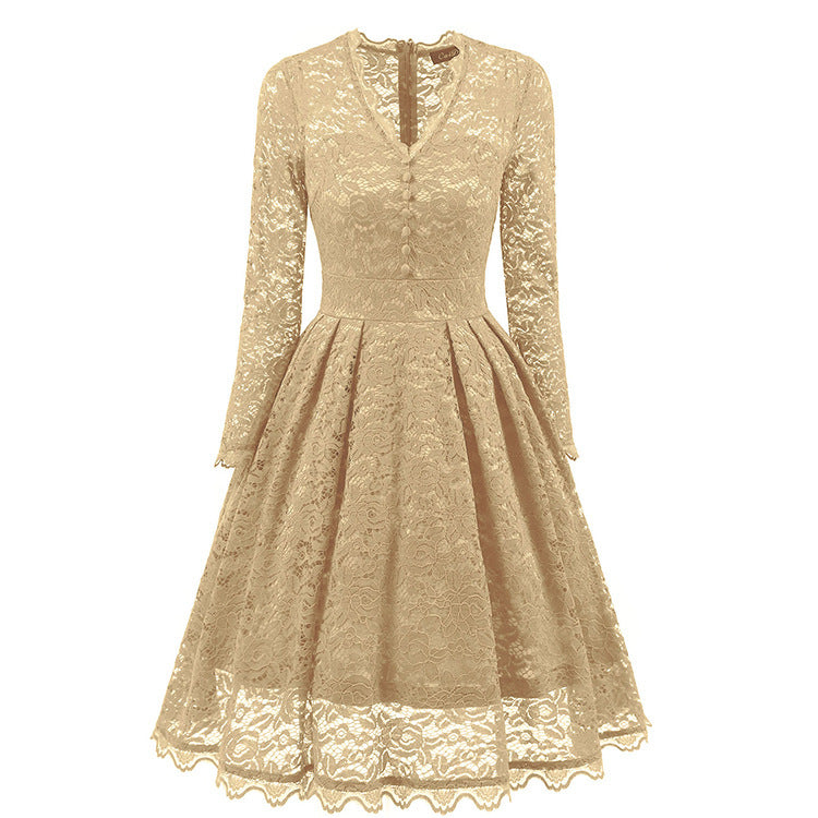 Ladies Retro Lace Dress