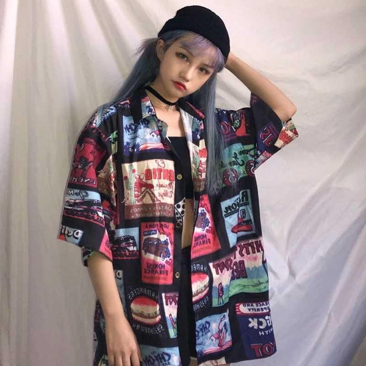 Ladies Retro Hip-Hop Shirt