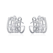Four Layer Cuff Earrings