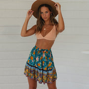 Boho Flower Print skirt