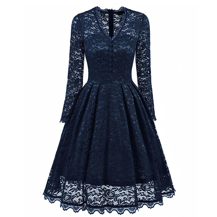 Ladies Retro Lace Dress